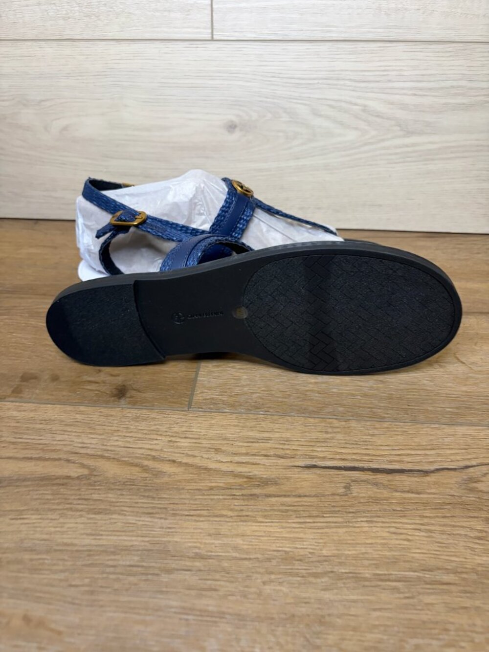 Giani Bernini Women Nayellir Flat Slingback Thong Sandals Navy Blue Size 10M - Picture 5 of 7